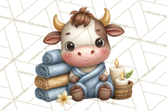 Baby Farm Animals Clipart PNG, Spa Day Cute Animals Product Image 3