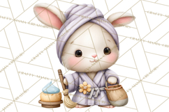 Baby Farm Animals Clipart PNG, Spa Day Cute Animals Product Image 5