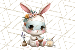 Baby Farm Animals Clipart PNG, Spa Day Cute Animals Product Image 4