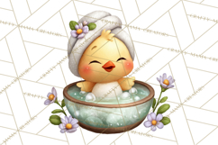 Baby Farm Animals Clipart PNG, Spa Day Cute Animals Product Image 5