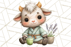 Baby Farm Animals Clipart PNG, Spa Day Cute Animals Product Image 2