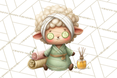 Baby Farm Animals Clipart PNG, Spa Day Cute Animals Product Image 4