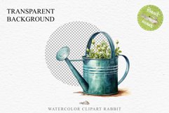 Farm Spring Green Plant Basket Vase Daisies Pansies Lilies PNG Scrapbooking Art Watercolor Transparent wedding invitation shirt designs romantic digital bloom