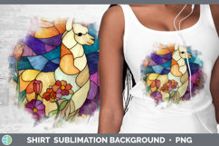 GorgeousFarm Stained Glass Flowers Shirt design.