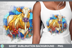 GorgeousFarm Stained Glass Flowers Shirt design.