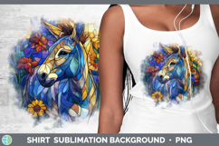 GorgeousFarm Stained Glass Flowers Shirt design.