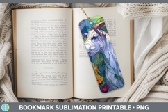 GorgeousFarm Stained Glass Flowers Bookmark design.