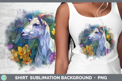 GorgeousFarm Stained Glass Flowers Shirt design.