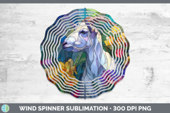 GorgeousFarm Stained Glass Flowers Wind Spinner design.