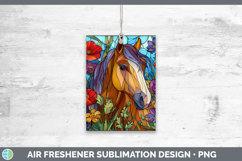 GorgeousFarm Stained Glass Flowers Air Freshener design.