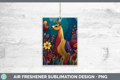 GorgeousFarm Stained Glass Flowers Air Freshener design.