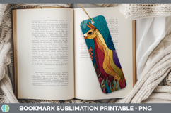 GorgeousFarm Stained Glass Flowers Bookmark design.