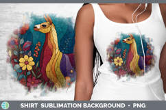 GorgeousFarm Stained Glass Flowers Shirt design.