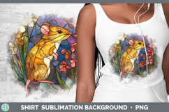 GorgeousFarm Stained Glass Flowers Shirt design.