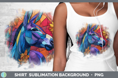 GorgeousFarm Stained Glass Flowers Shirt design.