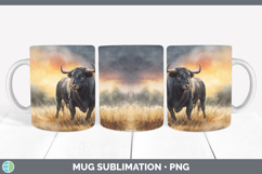 GorgeousFarm Sunset Mug Wrap design.