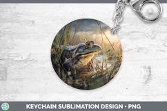 GorgeousFarm Sunset Keychain design.