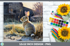 GorgeousFarm Sunset Paper Backgrounds design.