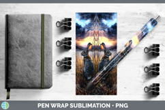 GorgeousFarm Sunset Pen Wrap design.