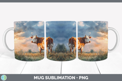 GorgeousFarm Sunset Mug Wrap design.