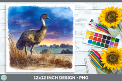 GorgeousFarm Sunset Paper Backgrounds design.