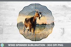 GorgeousFarm Sunset Wind Spinner design.