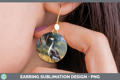 GorgeousFarm Sunset Round Earrings design.