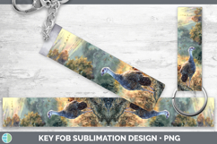 GorgeousFarm Sunset Key Fob design.