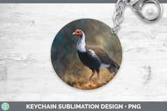 GorgeousFarm Sunset Keychain design.