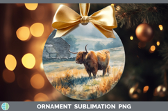 GorgeousFarm Sunset Ornament design.