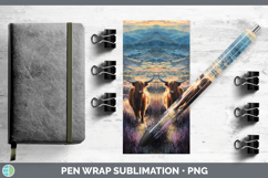 GorgeousFarm Sunset Pen Wrap design.