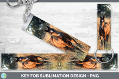 GorgeousFarm Sunset Key Fob design.