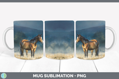 GorgeousFarm Sunset Mug Wrap design.