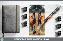 GorgeousFarm Sunset Pen Wrap design.