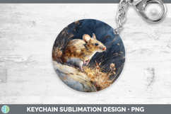 GorgeousFarm Sunset Keychain design.