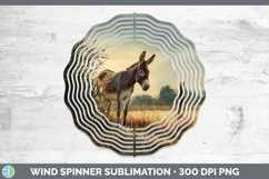 GorgeousFarm Sunset Wind Spinner design.