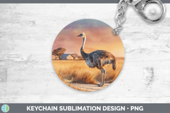 GorgeousFarm Sunset Keychain design.
