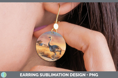 GorgeousFarm Sunset Round Earrings design.