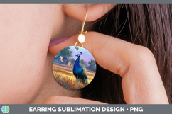 GorgeousFarm Sunset Round Earrings design.
