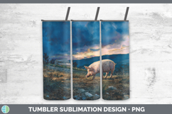 GorgeousFarm Sunset Tumbler design.