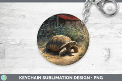 GorgeousFarm Sunset Keychain design.