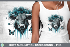 GorgeousFarm Teal Drips Shirt design.