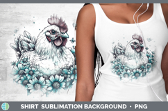 GorgeousFarm Teal Drips Shirt design.