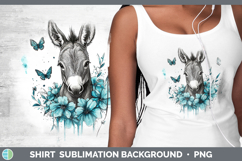 GorgeousFarm Teal Drips Shirt design.