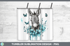 GorgeousFarm Teal Drips Tumbler design.