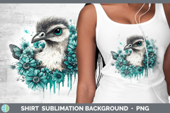 GorgeousFarm Teal Drips Shirt design.