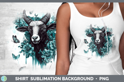 GorgeousFarm Teal Drips Shirt design.