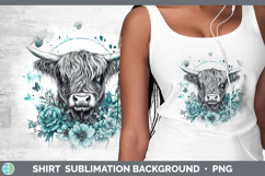 GorgeousFarm Teal Drips Shirt design.