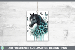 GorgeousFarm Teal Drips Air Freshener design.