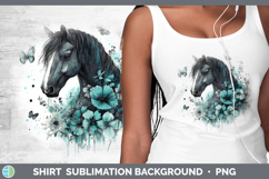 GorgeousFarm Teal Drips Shirt design.